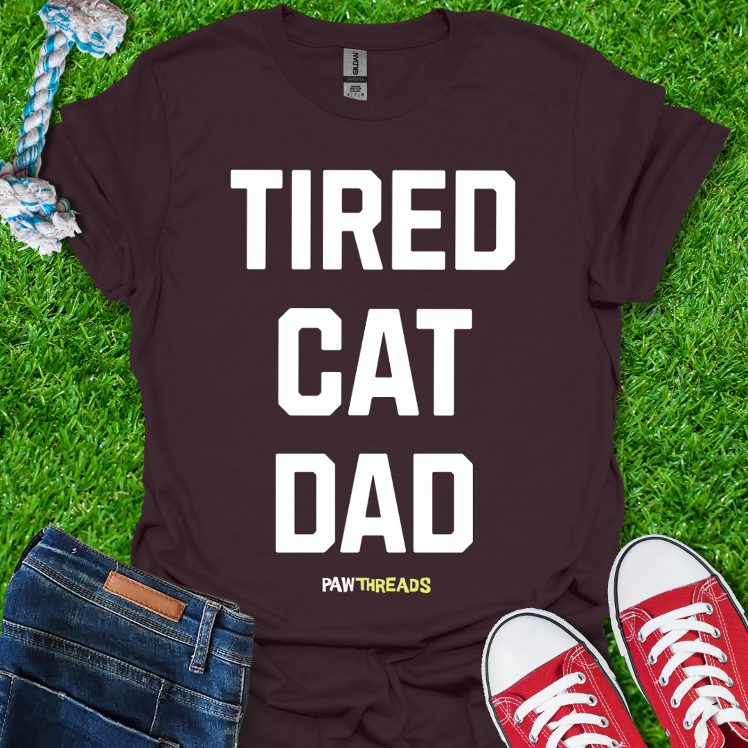 Tired Cat Dad T-Shirt